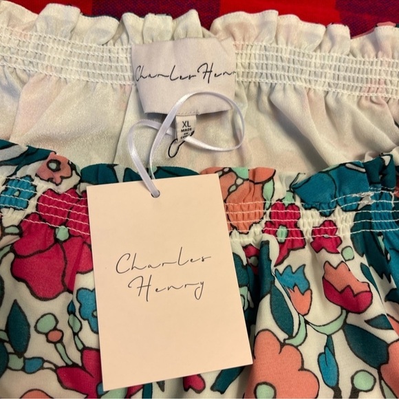 Charles Henry Floral Off The Shoulder Maxi Dress - Picture 12 of 16